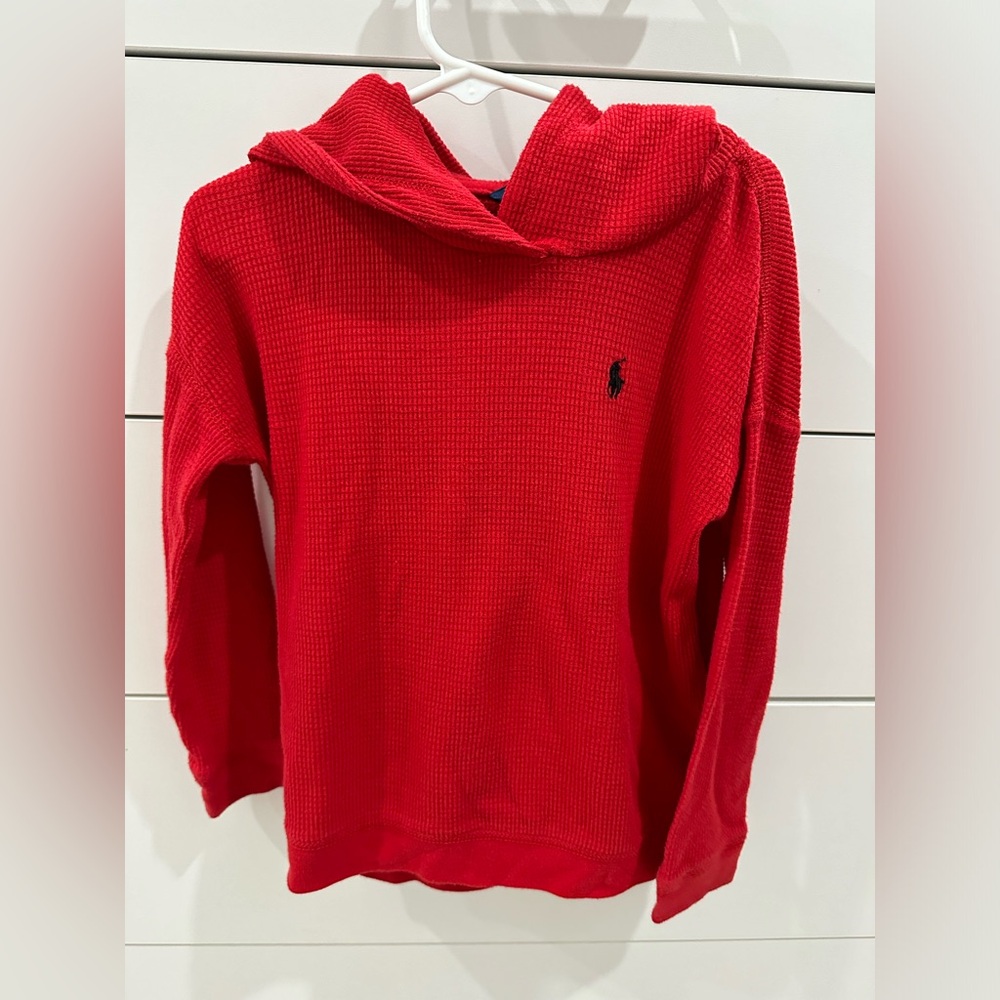 Polo Ralph Lauren Boys Hooded Waffle T-shirt Size 5